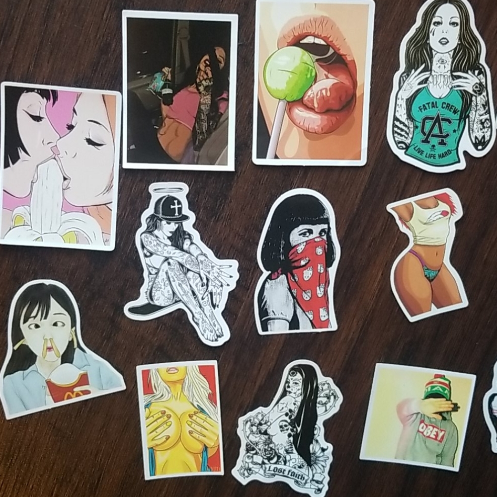 Assorted stickers